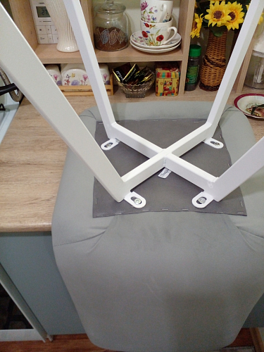 Комплект стульев Чилли 4 шт темно-серый / черный фото покупателя 321