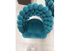 Стул на металлокаркасе Ball dark gray / gold из шоурума 4