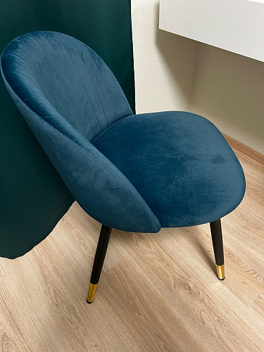 Стул на металлокаркасе Gabi 1 dark gray / black фото покупателя 713