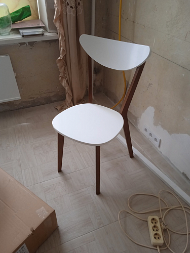 Стул Maxi/Макси белый / натуральный фото покупателя 21