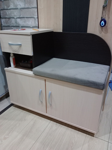 Обувница Аврора дуб млечный / венге фото покупателя 108