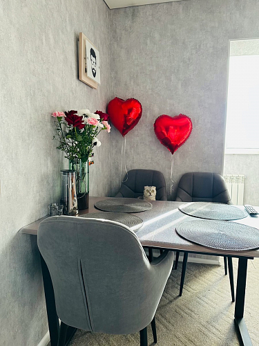 Стол Лота Лофт 140 25 мм черный матовый / бетон фото покупателя 704