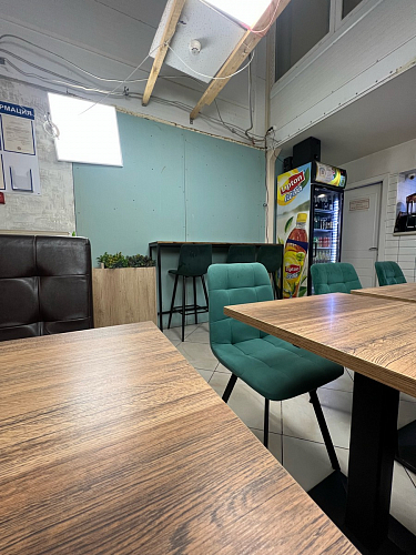 Стул на металлокаркасе Чилли синяя ткань / белый фото покупателя 479