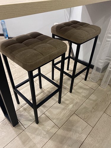 Барный стул Лофт катания минт / белый матовый фото покупателя 148