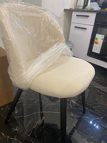 Стул на металлокаркасе Gabi latte / gold / black фото покупателя 536