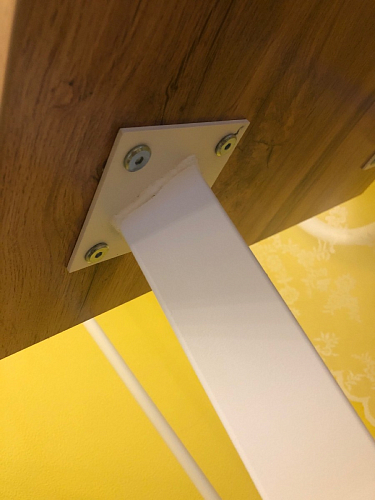 Стол Тринити Лофт 140 25 мм дуб делано темный / белый фото покупателя 70