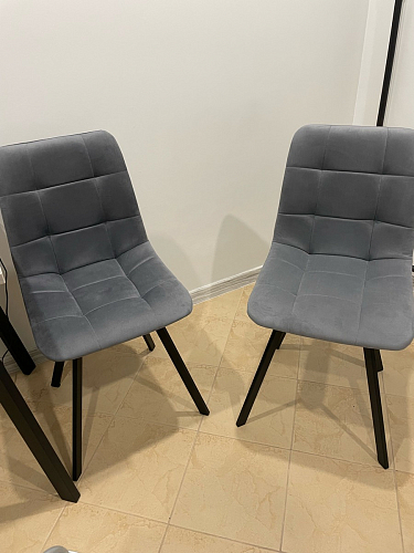 Стул на металлокаркасе Чилли зеленый / черный фото покупателя 844