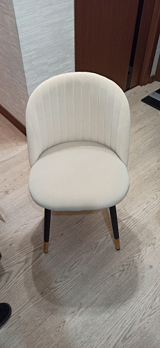 Стул на металлокаркасе Gabi 1 темно-серый / черный фото покупателя 111