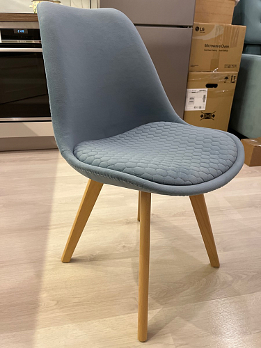 Стул Bonuss blue / wooden legs фото покупателя 157