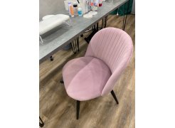 Стул на металлокаркасе Gabi 1 бежевый / черный с серебряными наконечниками фото покупателя 718