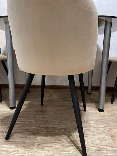 Стул на металлокаркасе Gabi 1 light purple / black фото покупателя 739