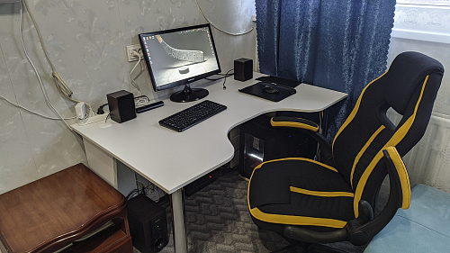 Компьютерное кресло Plast черный / желтый фото покупателя 11