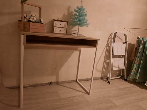 Письменный стол Лео Лофт бетон / черный матовый фото покупателя 32