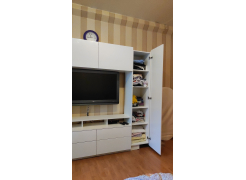 Готовая гостиная Румба белый / белый глянец  - Уцененный экземпляр фото покупателя 134