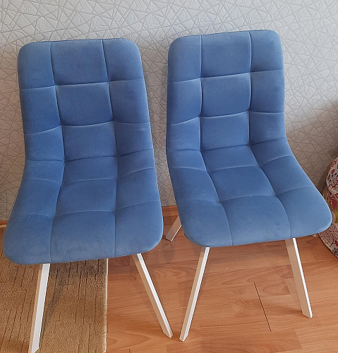 Стул на металлокаркасе Чилли К черный / зеленый фото покупателя 682