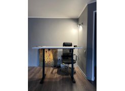 Компьютерный стол Маркос 140х80 голубой / черный фото покупателя 26