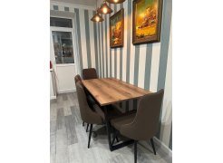 Стол Лота Лофт 120 25 мм сабия / черный матовый фото покупателя 68