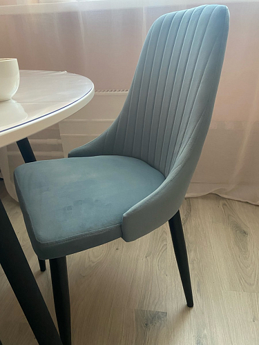 Стул на металлокаркасе Kora light purple / black фото покупателя 241