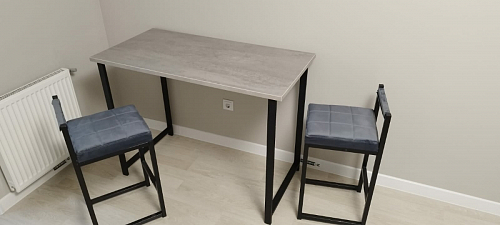 Барная стойка Дилан Лофт 120х40х98 дуб делано темный фото покупателя 123