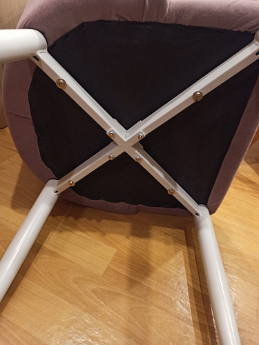 Стул на металлокаркасе Kora light purple / black фото покупателя 412