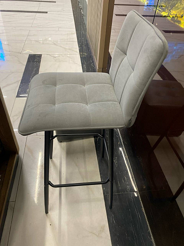 Барный стул Bari серый велюр фото покупателя 13