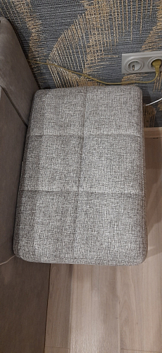 Банкетка Дион рогожка графит / черный матовый фото покупателя 3