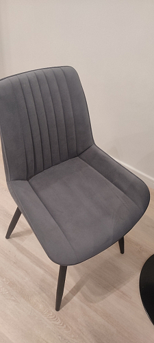 Стул на металлокаркасе Седа 360 К латте (velutto 08) / белый фото покупателя 176