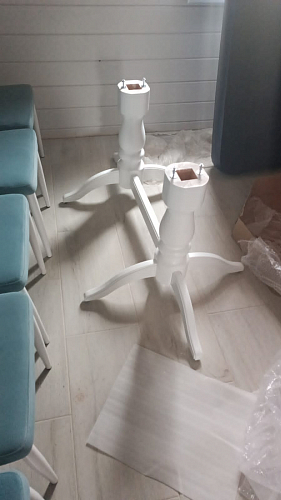 Деревянный стол Красидиано 150(200)х84х76 белый фото покупателя 4