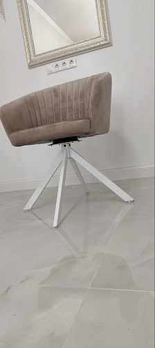 Кресло Корсо крутящееся фиолетовое Velutto 25 / черное фото покупателя 18