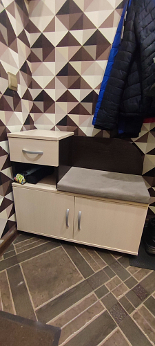 Обувница Аврора дуб млечный / венге фото покупателя 126