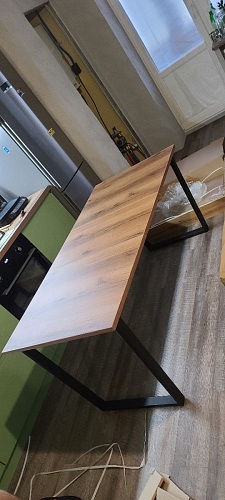 Стол раскладной Лота Лофт 120 25 мм юта / черный матовый фото покупателя 349