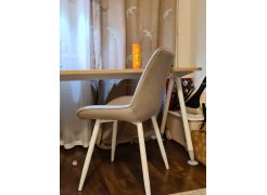 Стул на металлокаркасе Вейв светло-серый (hl 63) / 10К черный каркас фото покупателя 296