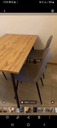 Стол Тринити Лофт 120 32 мм бетон / черный матовый фото покупателя 364