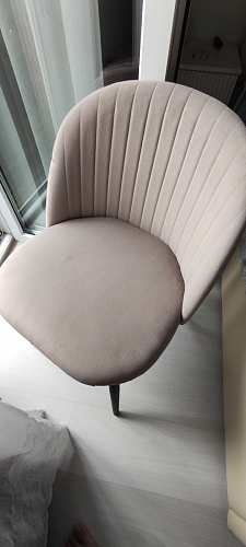 Стул на металлокаркасе Gabi 1 beige / black фото покупателя 224