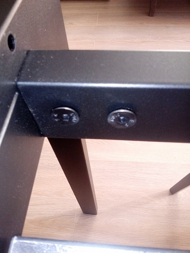 Стол Центавр 120(160)х70х75 файерстоун / черный матовый фото покупателя 64