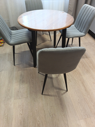 Стул на металлокаркасе Дани темно-серый (zd 995) / черный фото покупателя 41