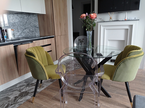 Стул на металлокаркасе Orly khaki / green фото покупателя 9