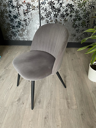 Стул на металлокаркасе Gabi 1 light purple / black / gold фото покупателя 60