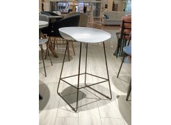 Полубарный стул Neo серый / черный из шоурума 1