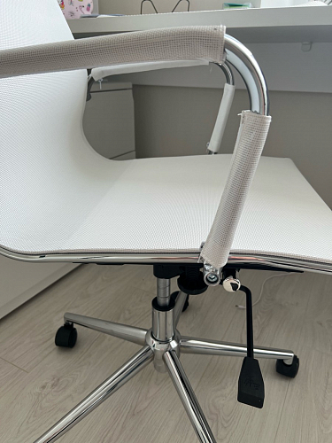 Компьютерное кресло Reus черная сетка / хром фото покупателя 10