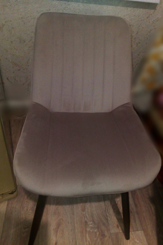 Стул на металлокаркасе Седа 360 К латте (velutto 08) / белый фото покупателя 167