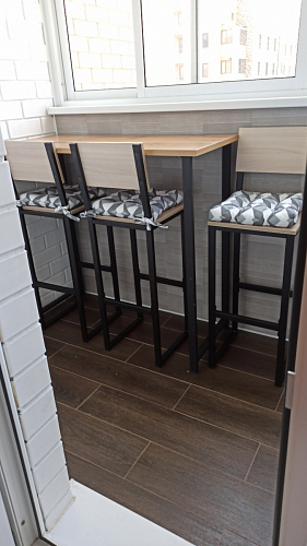 Барная стойка Дилан Лофт 120х60х90 бетон фото покупателя 113