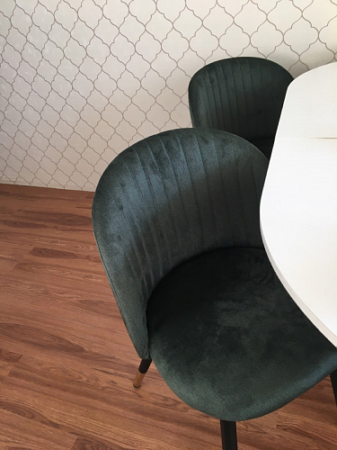 Стул на металлокаркасе Gabi 1 light purple / black / gold фото покупателя 51