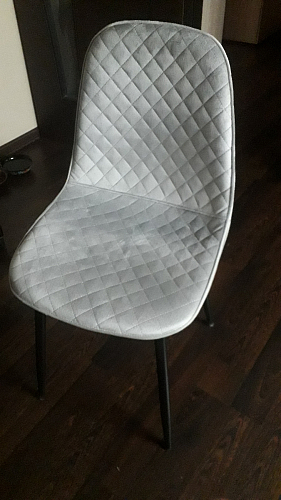 Стул на металлокаркасе Capri голубой фото покупателя 105