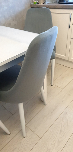 Стул на металлокаркасе Kora light blue / white фото покупателя 212