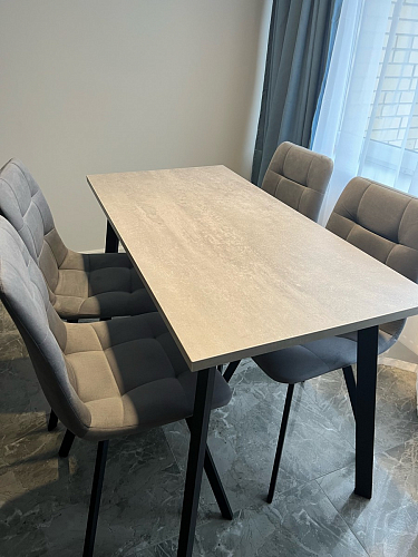 Стул на металлокаркасе Чилли синий / белый фото покупателя 991