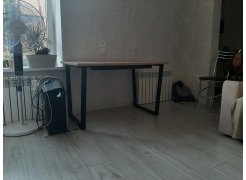 Стол Лота Лофт 140 25 мм юта / белый матовый фото покупателя 260