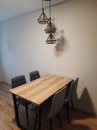 Стол раскладной Лота Лофт 120 25 мм юта / черный матовый фото покупателя 501