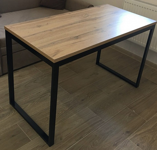 Деревянный стол Лота Лофт 120х75 белый матовый / дуб крафт золотой фото покупателя 26