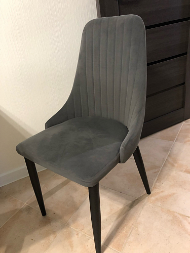 Стул на металлокаркасе Kora beige / black фото покупателя 71